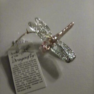 Dragonfly, Eqyptian Glass, Bronners, Frankenmuth, MI, new with tags